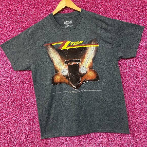 ZZ Top Eliminator Hot Rod Coupe Album Cover Art T-Shirt Large - Picture 3 of 4
